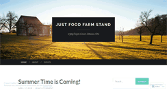 Desktop Screenshot of justfoodfarmstand.com